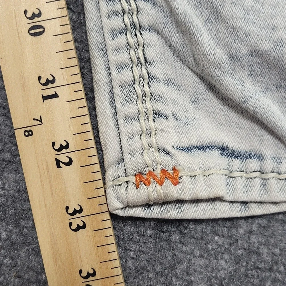 Vtg True Religion Men's Ricky Straight Leg Natural Mega T White/Red Jeans Sz 40